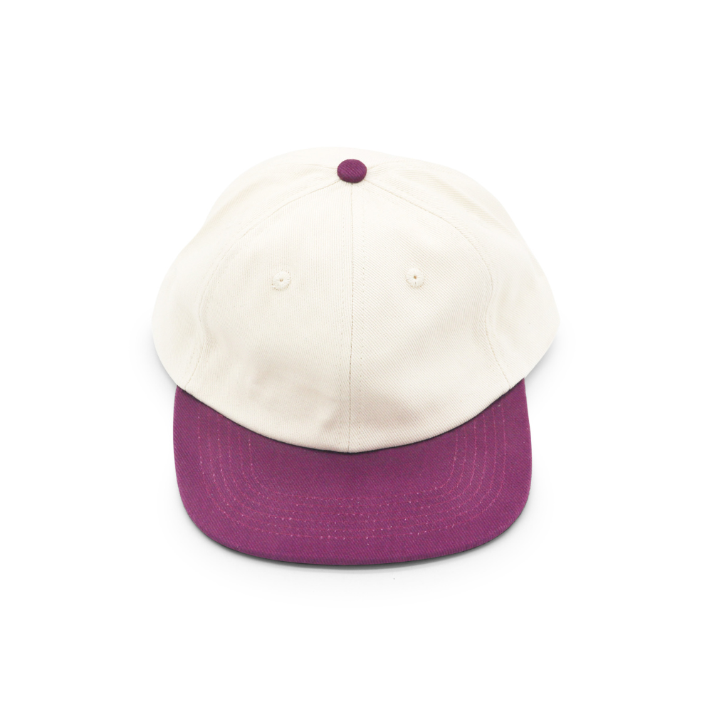 Cotton Two-Tone 6 Panel - Plum