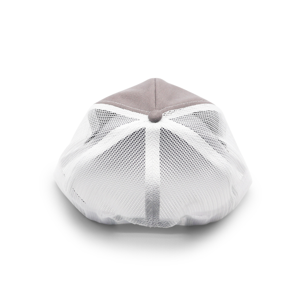 5 Panel Trucker - White & Grey