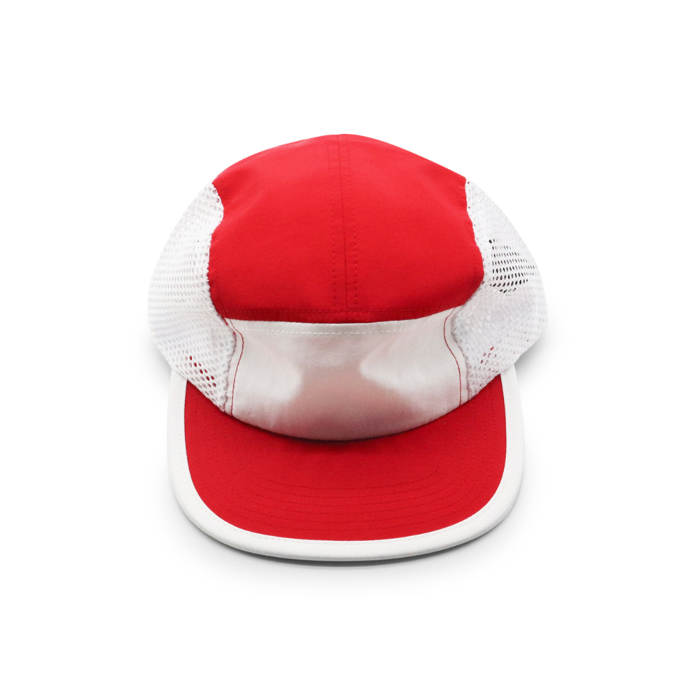 Nylon Camper 5 Panel - Red & White