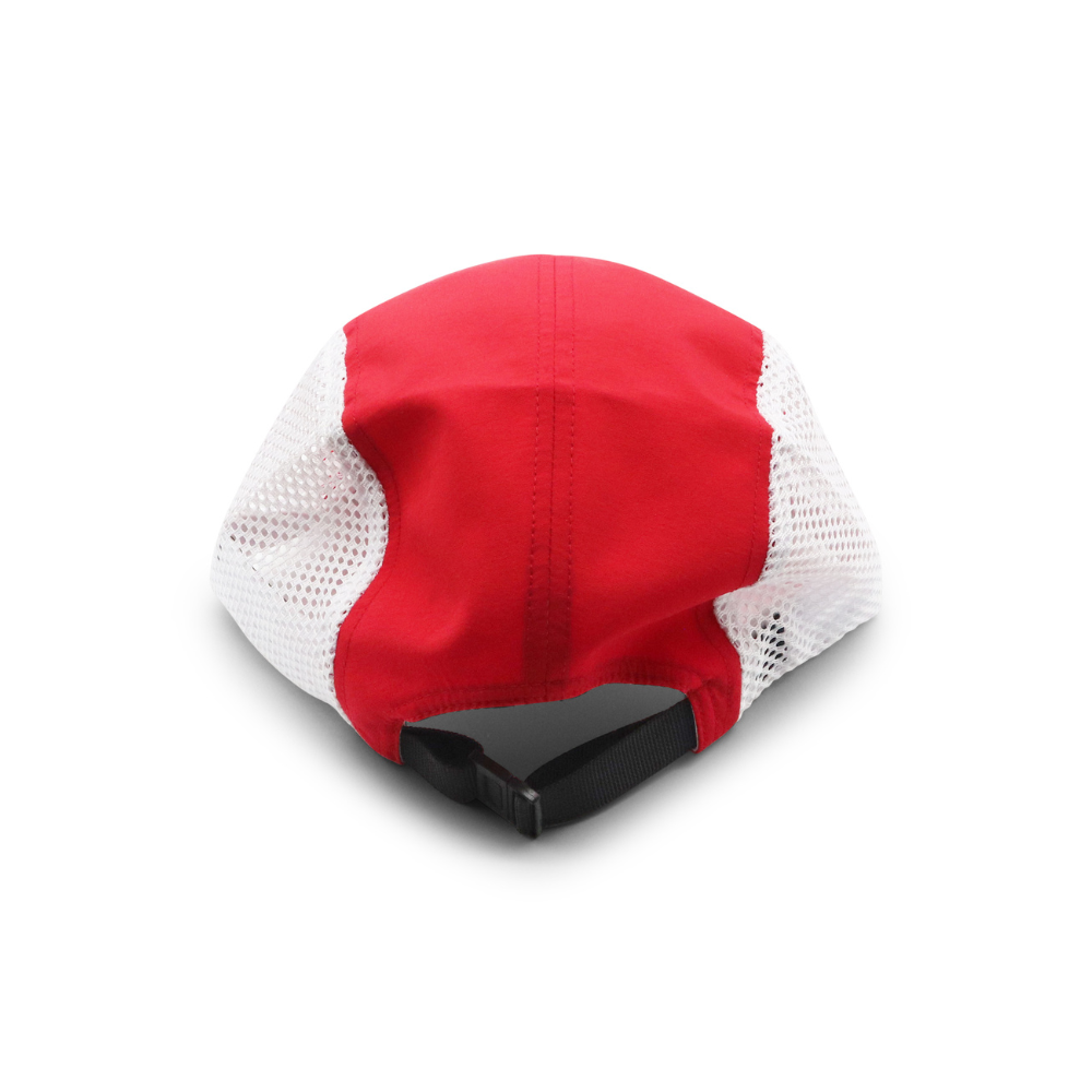 Nylon Camper 5 Panel - Red & White