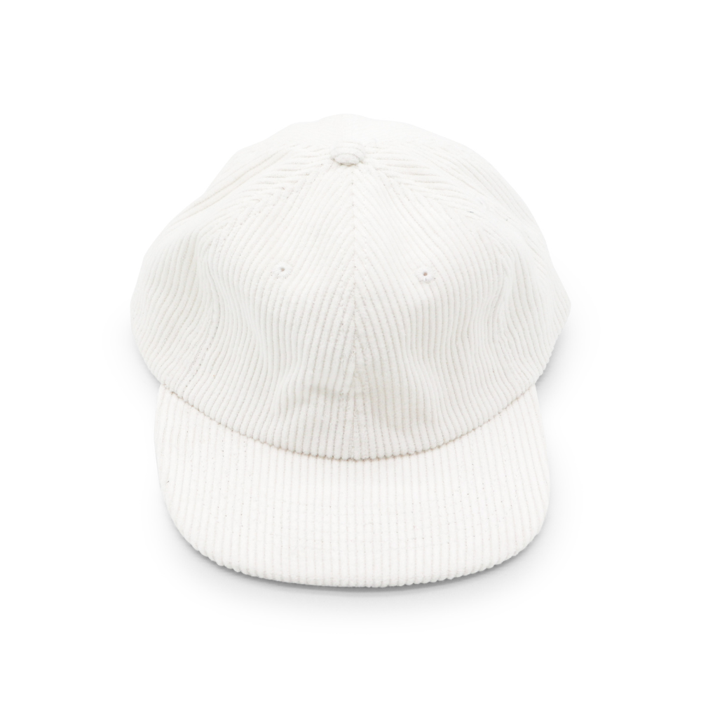 Corduroy 6 Panel - White