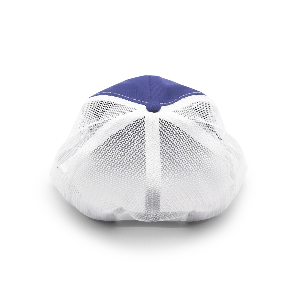 5 Panel Trucker - White & Navy