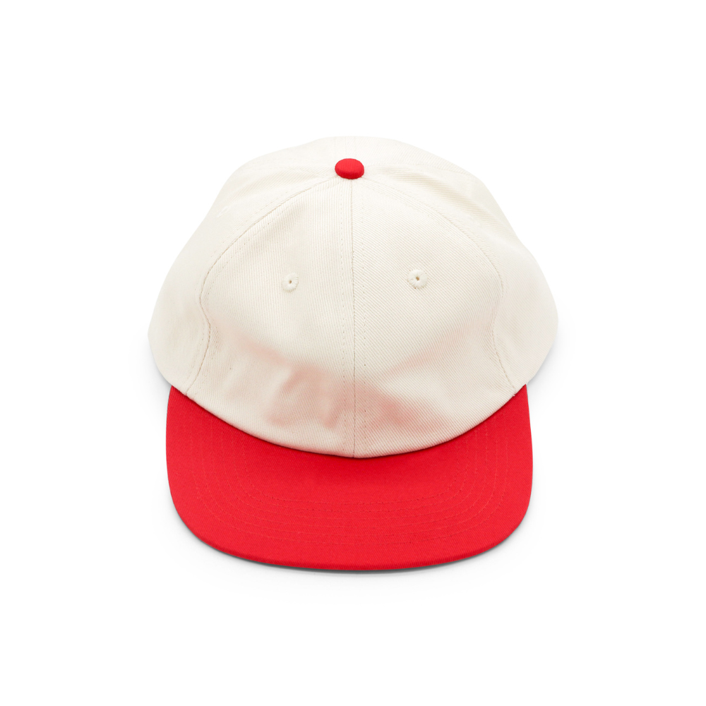 Cotton Two-Tone 6 Panel - Red