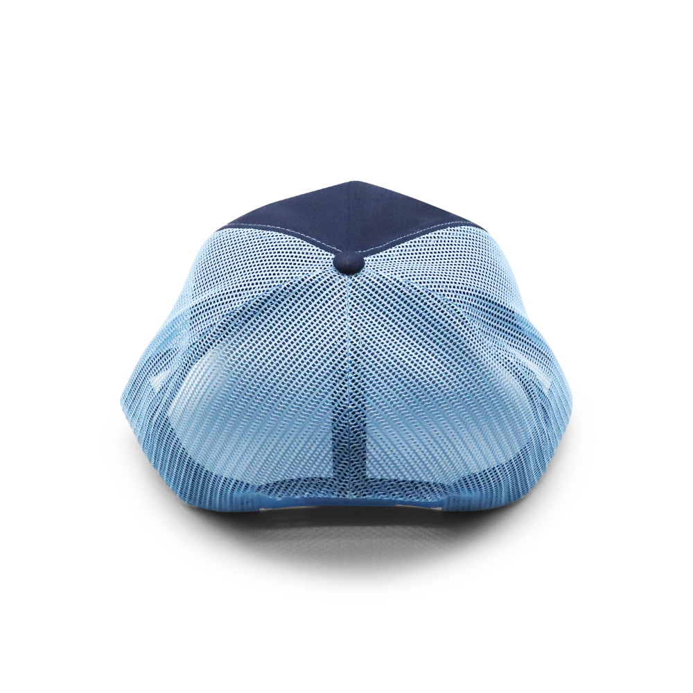 5 Panel Trucker - Navy & Light Blue