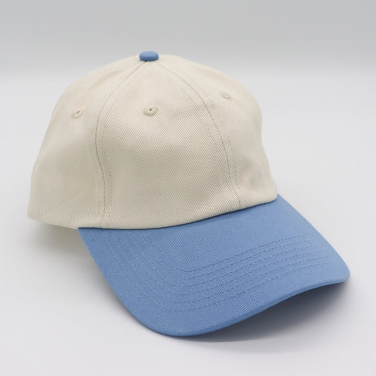 Cotton Two-Tone Dad Hat - Light Blue
