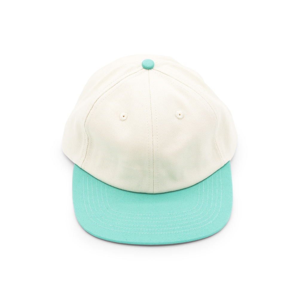 Cotton Two-Tone 6 Panel - Teal