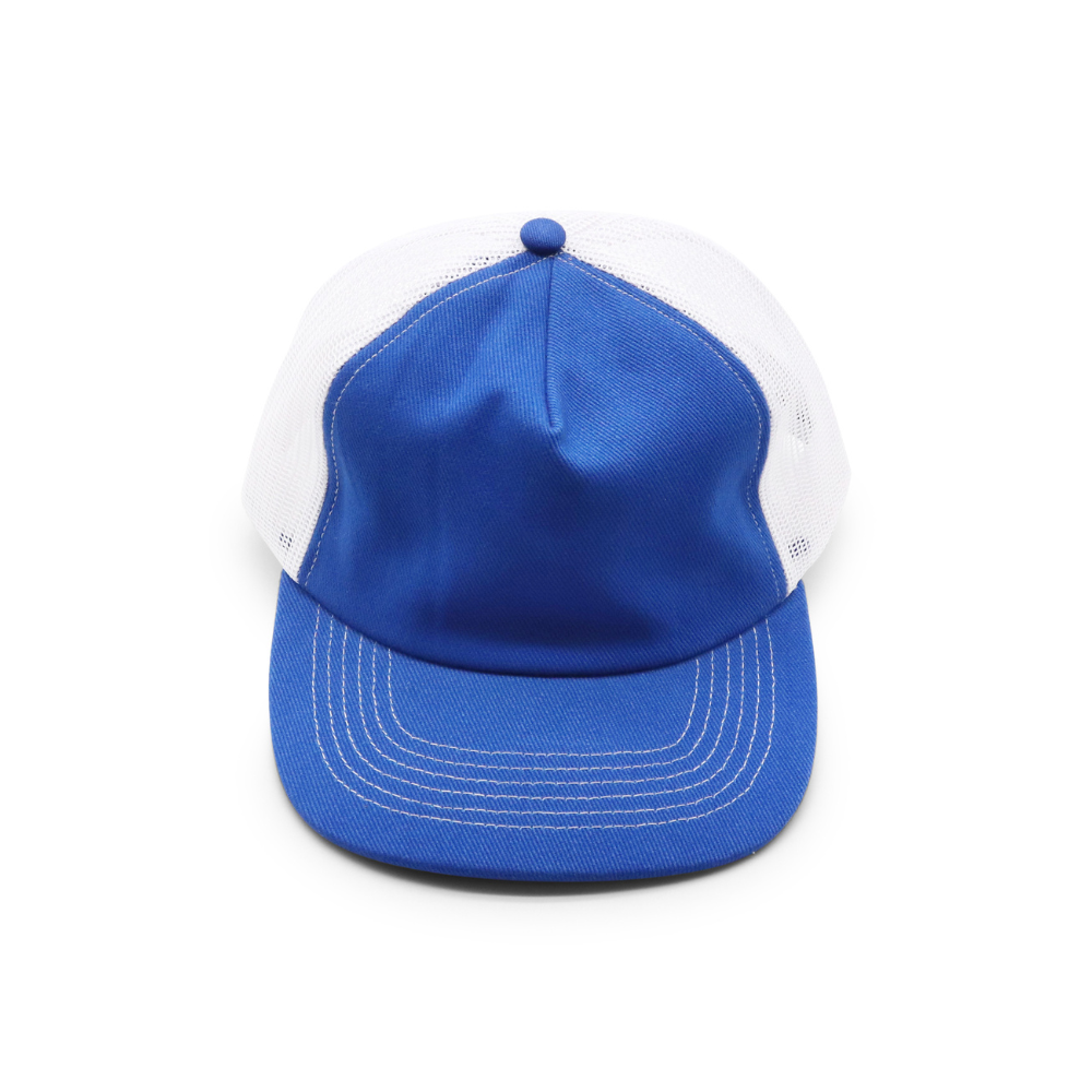 5 Panel Trucker - White & Royal Blue