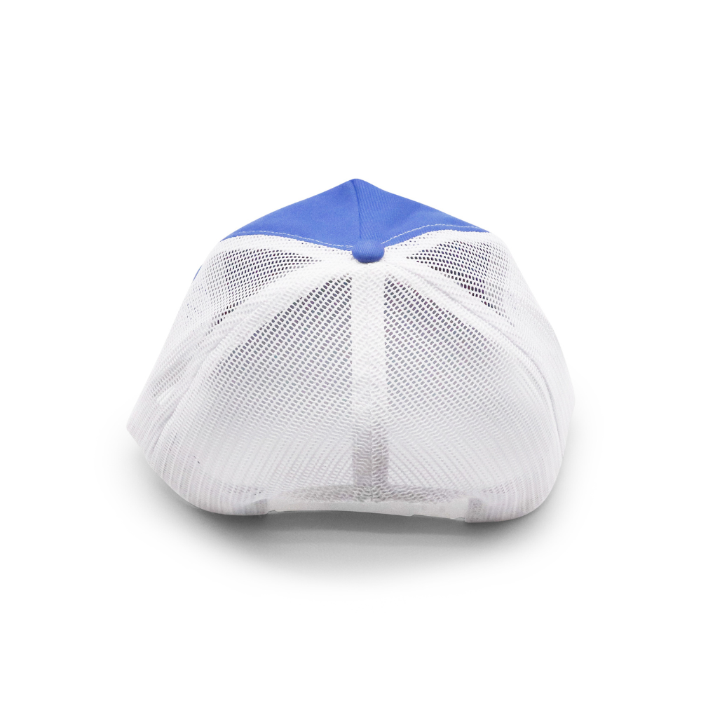 5 Panel Trucker - White & Royal Blue