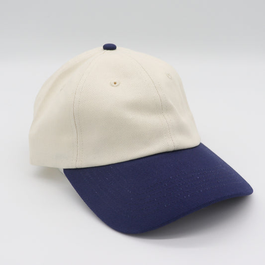 Cotton Two-Tone Dad Hat - Navy