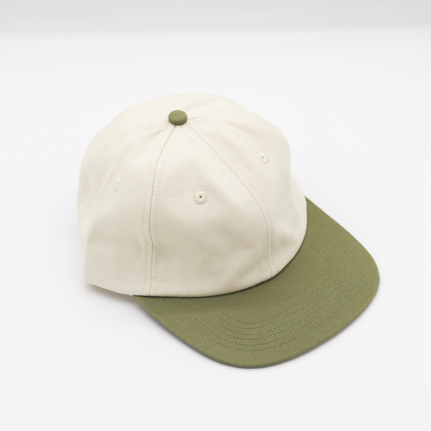 Cotton Two-Tone 6 Panel - Olive