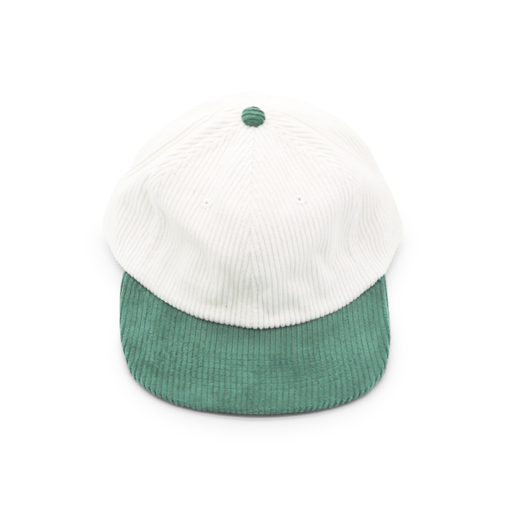 Corduroy Two-Tone 6 Panel - Green