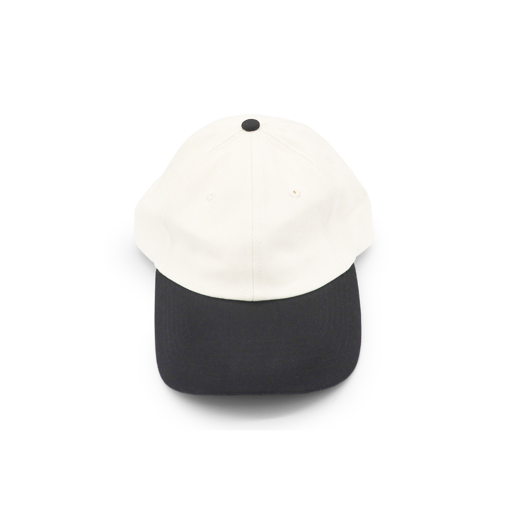 Cotton Two-Tone Dad Hat - Black