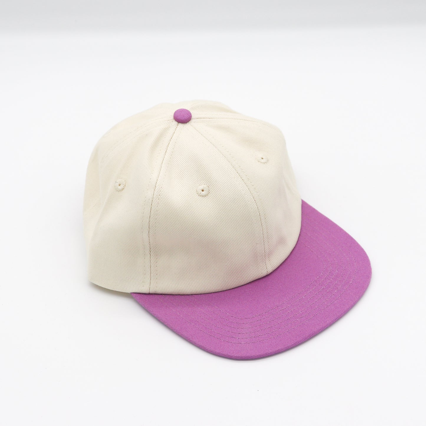 Cotton Two-Tone 6 Panel - Light Purple