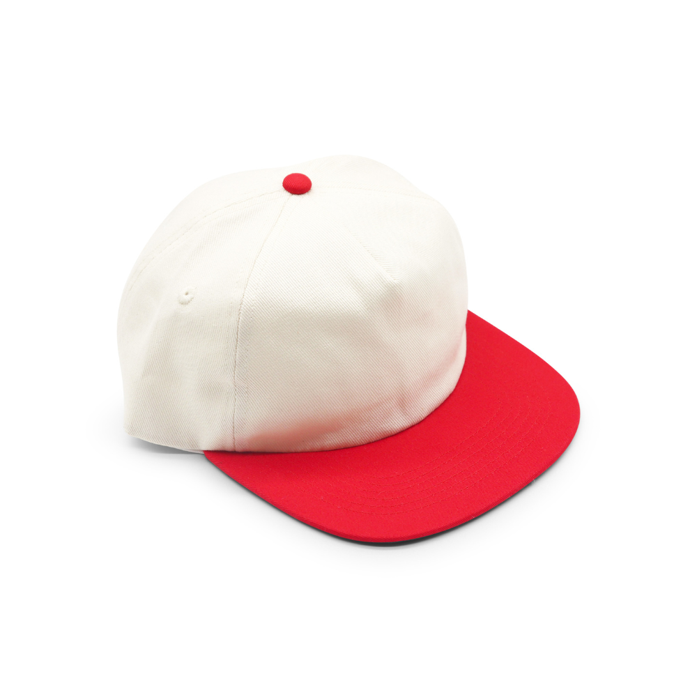 Cotton Two-Tone 5 Panel - Red