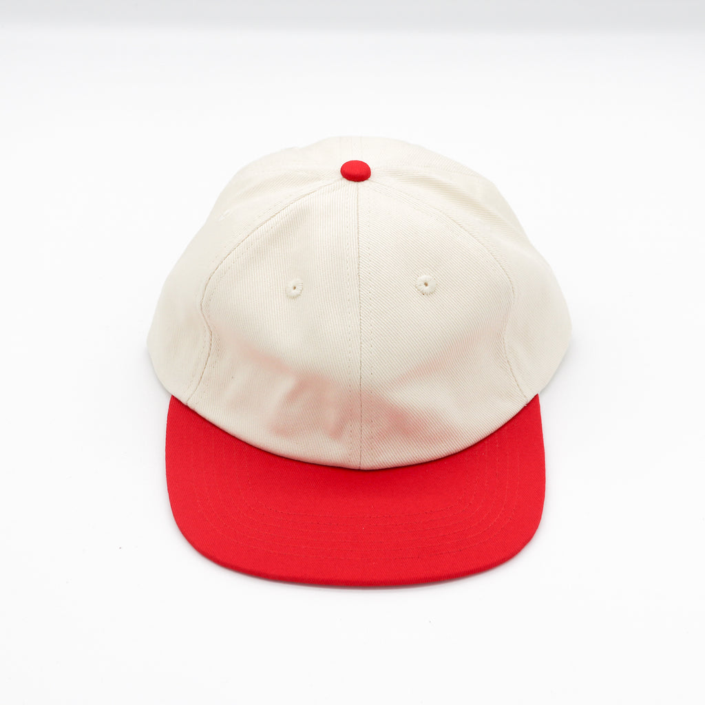 Cotton Two-Tone 6 Panel - Red