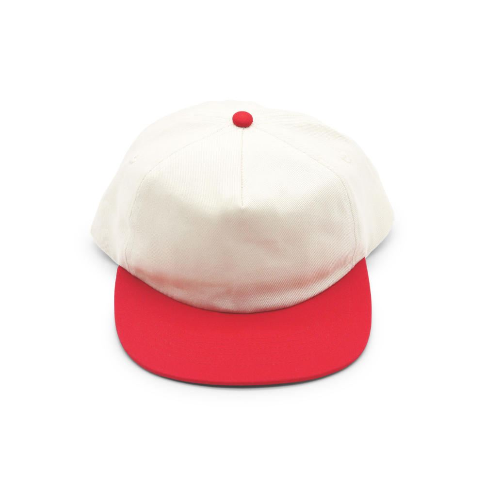 Cotton Two-Tone 5 Panel - Red