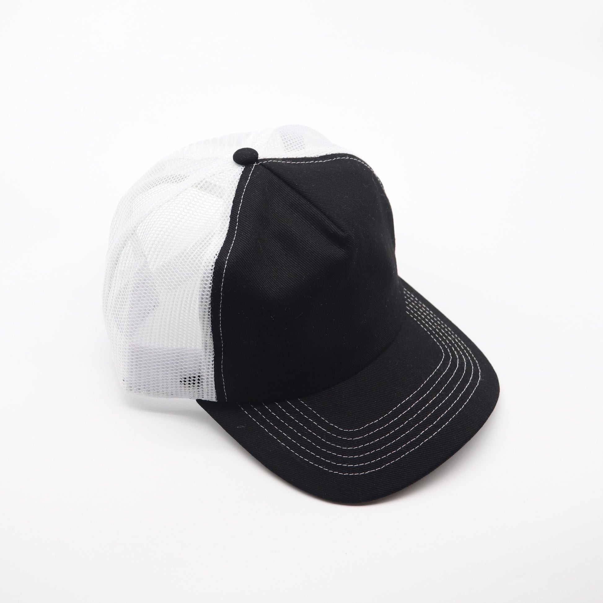 5 Panel Trucker - White & Black
