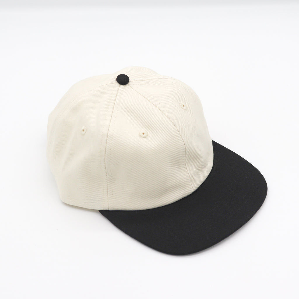 Cotton Two-Tone 6 Panel - Black