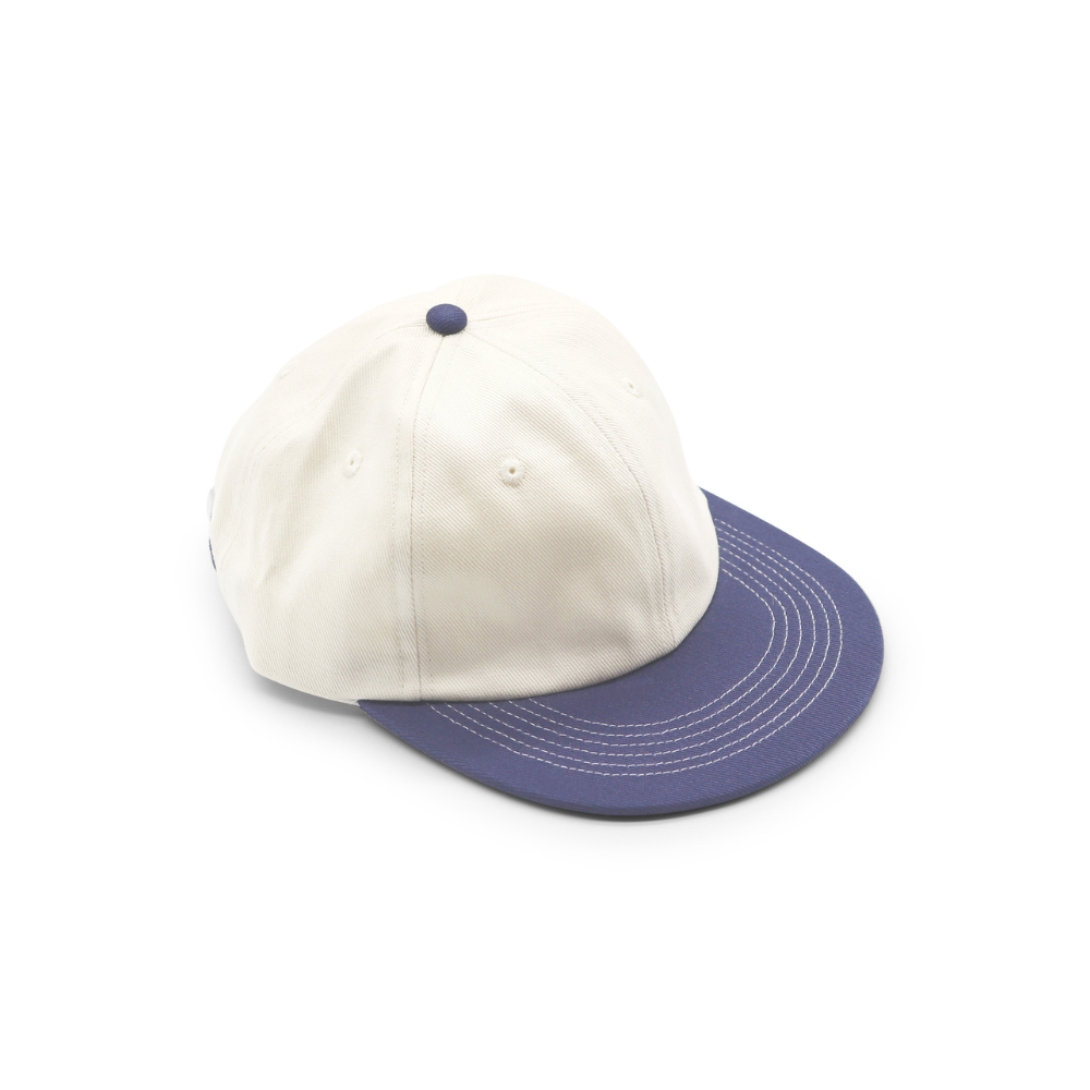 Cotton Two-Tone 6 Panel - Navy Contrast Stitched