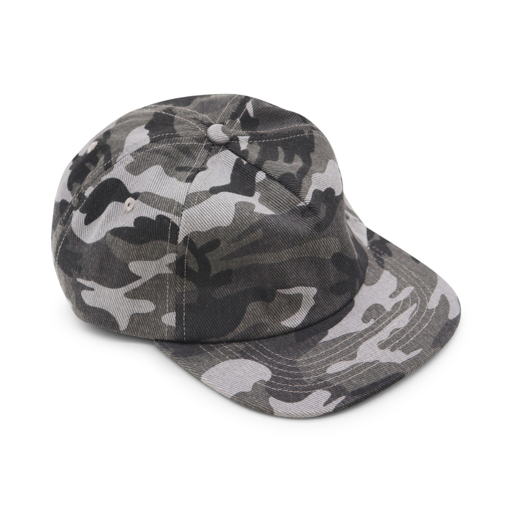 Cotton Camo 5 Panel - Shadow - Short Brim