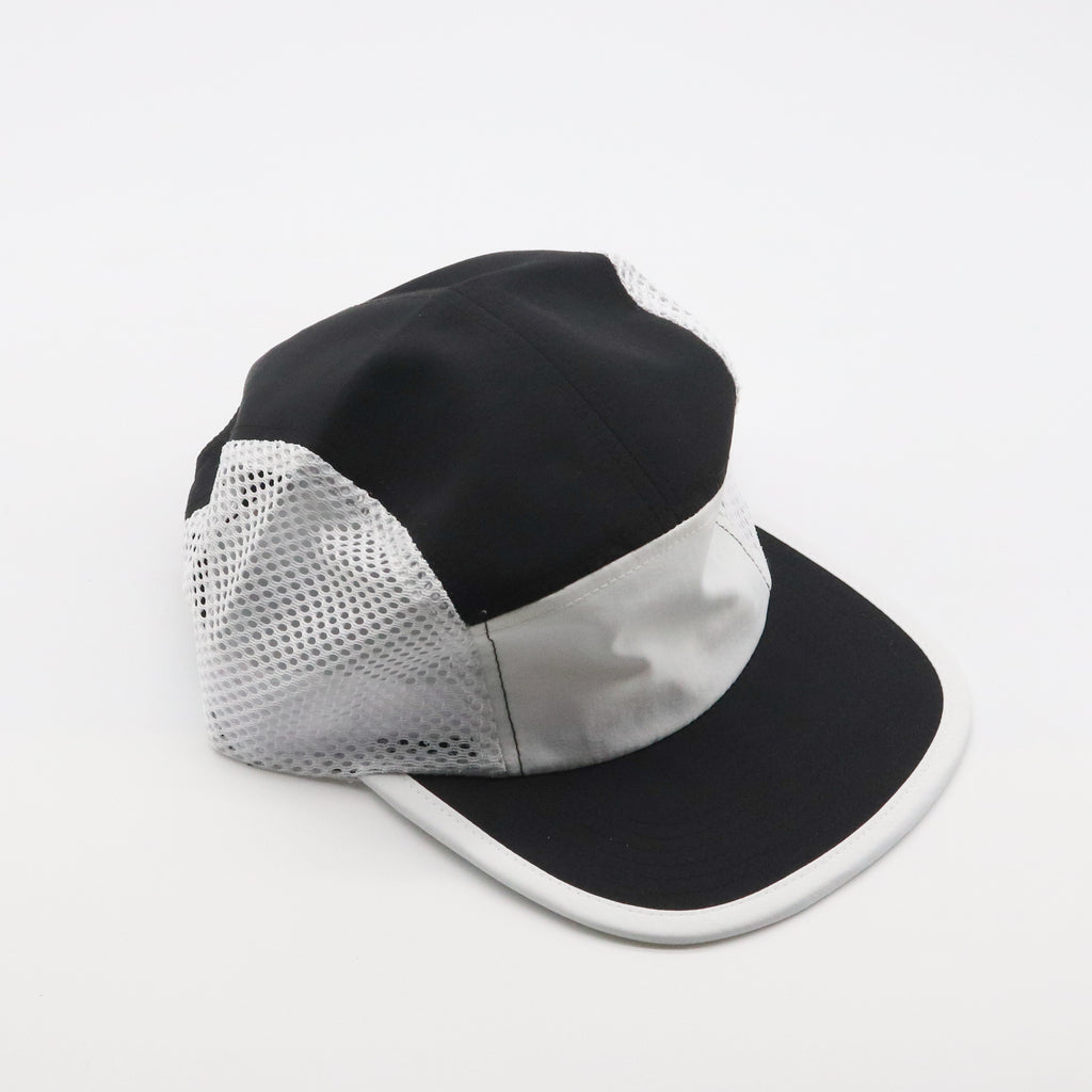 Nylon Camper 5 Panel - White & Black