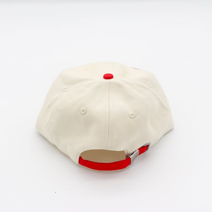 Cotton Two-Tone 6 Panel - Red