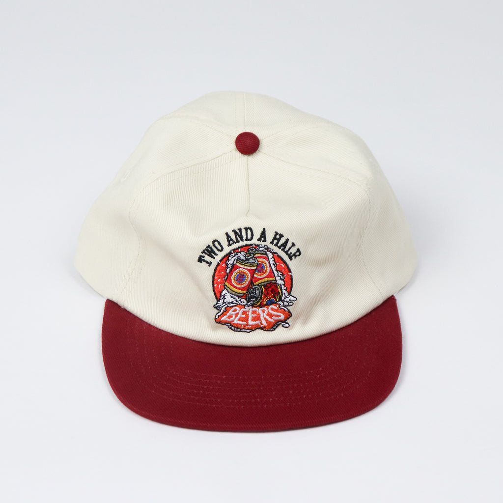 Two & A Half Beers 5 Panel - Burgundy