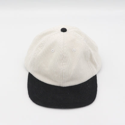 Corduroy Two-Tone 6 Panel - Black