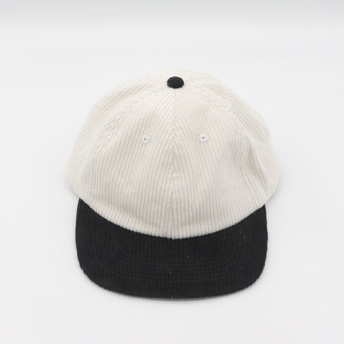 Corduroy Two-Tone 6 Panel - Black