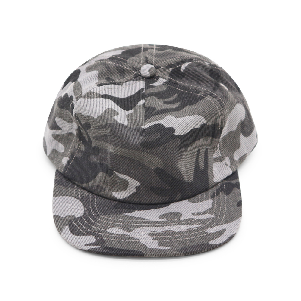Cotton Camo 5 Panel - Shadow - Short Brim