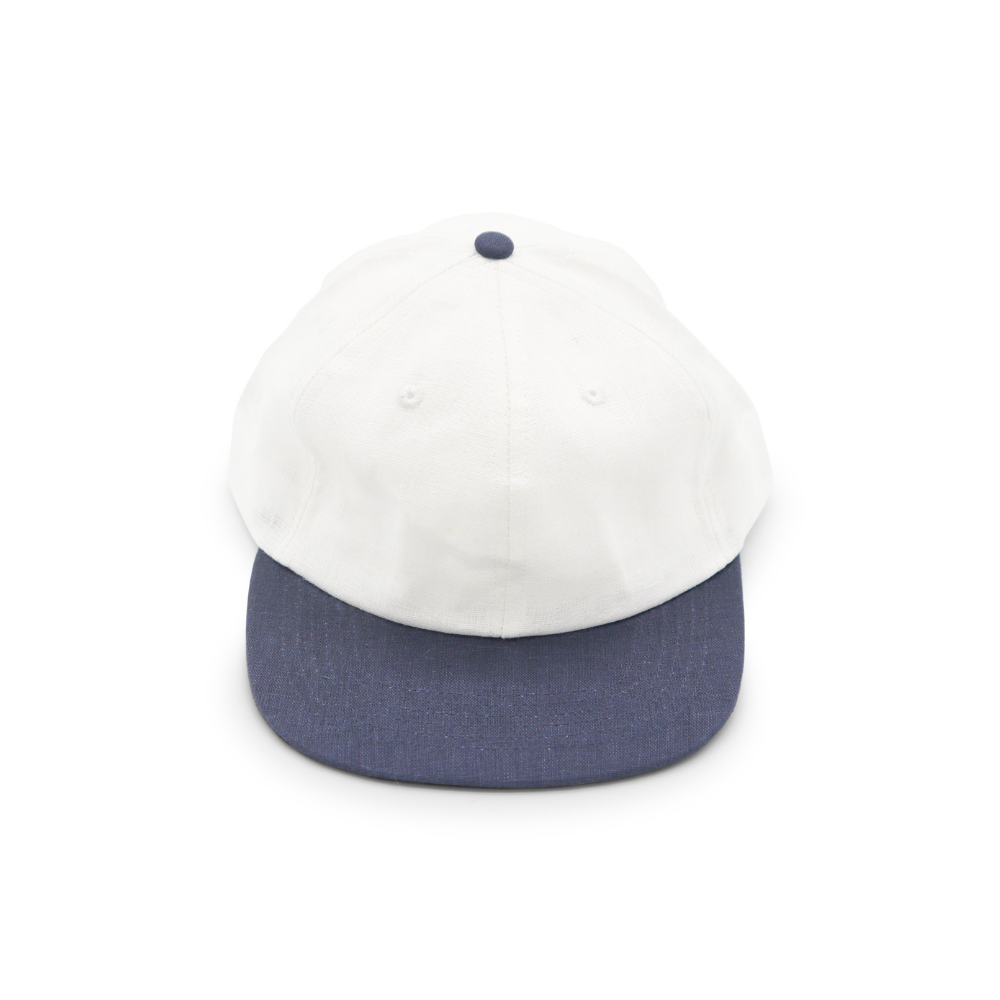 Hemp Two-Tone 6 Panel - White & Navy