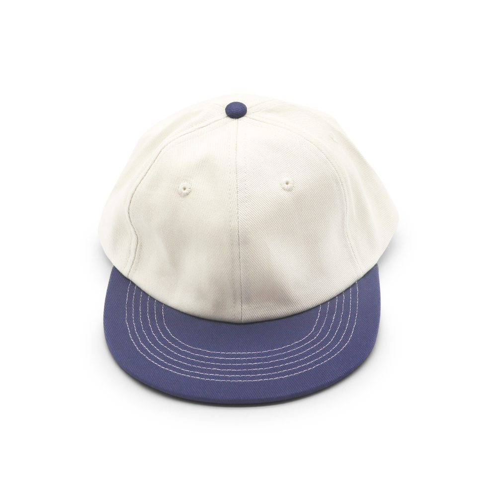 Cotton Two-Tone 6 Panel - Navy Contrast Stitched