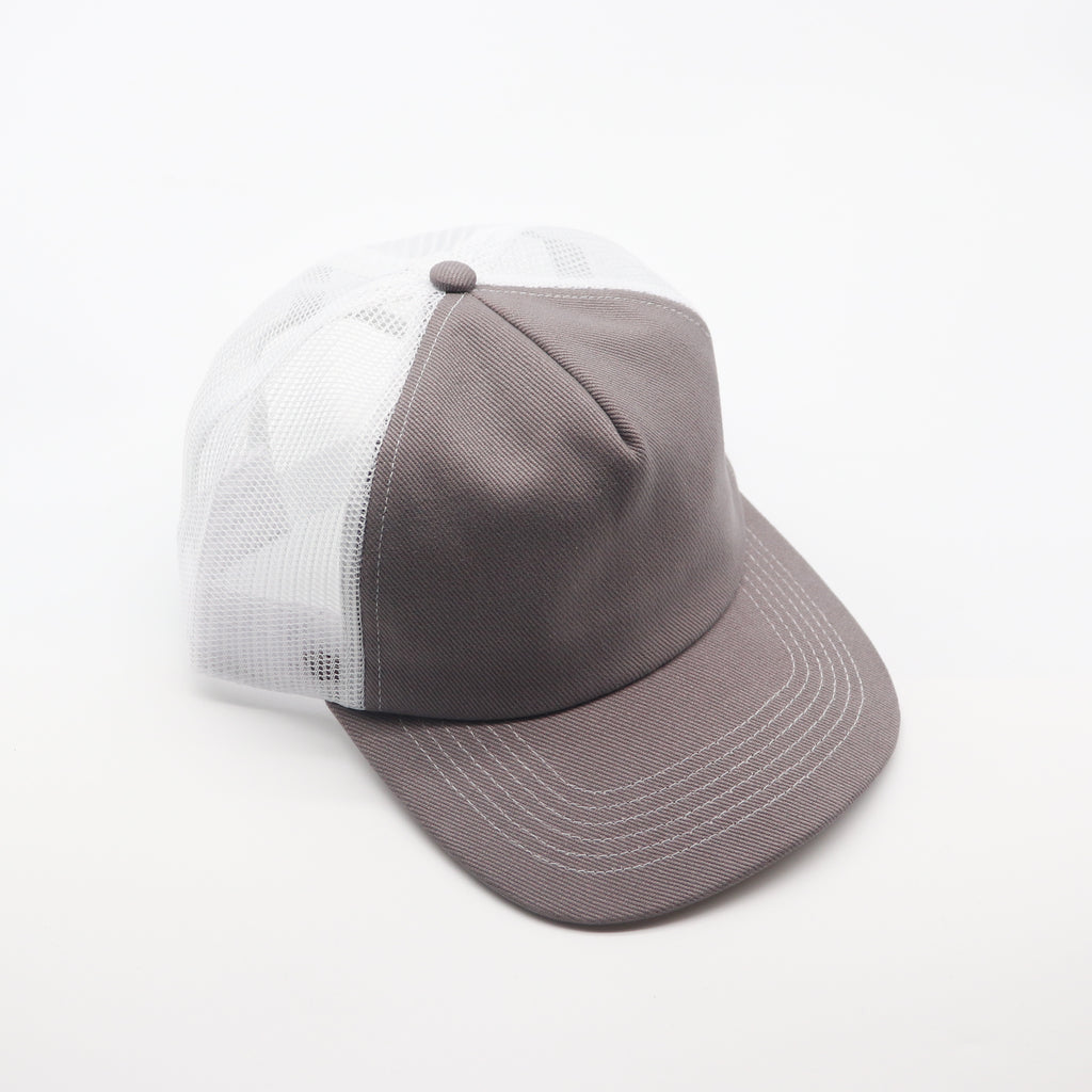 5 Panel Trucker - White & Grey