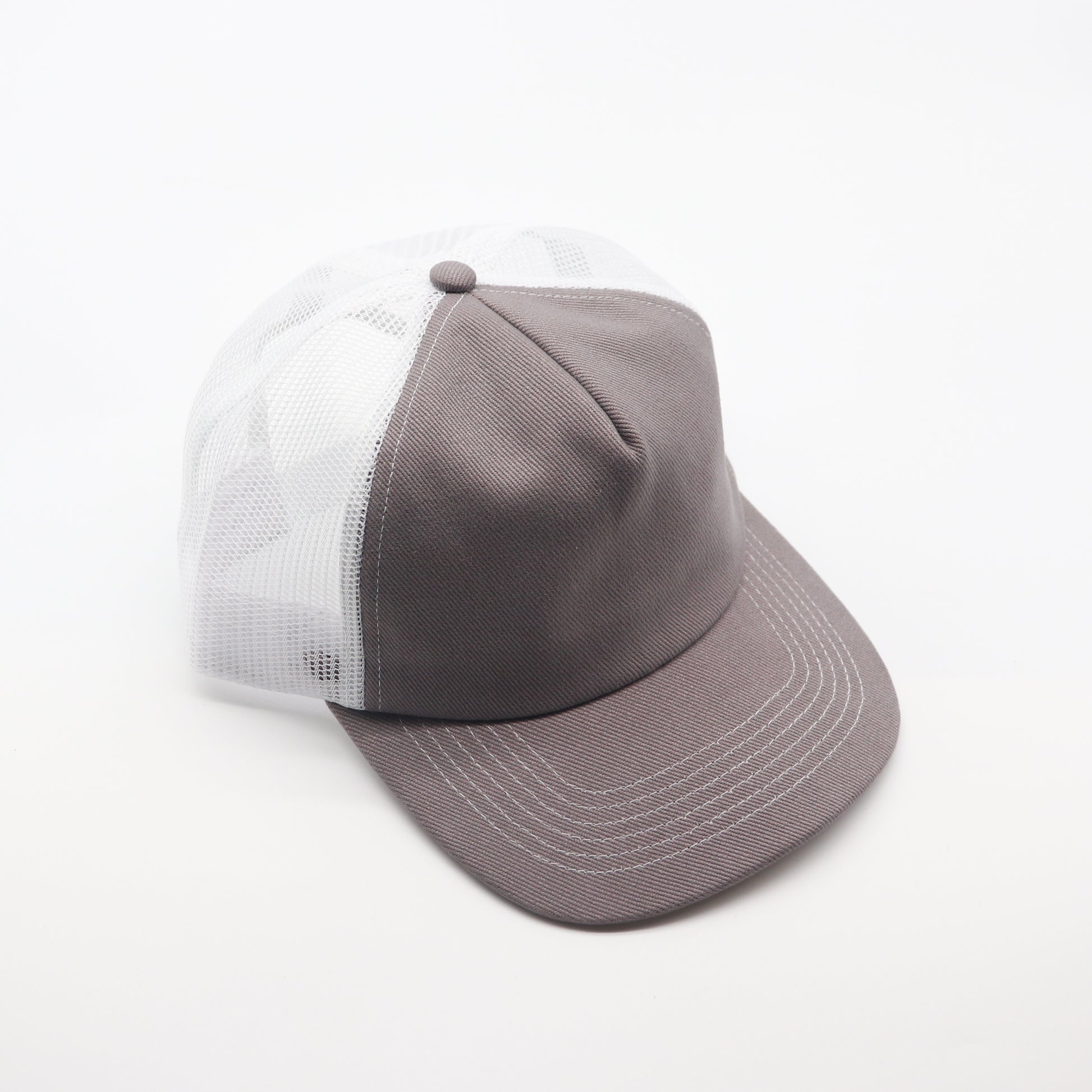 5 Panel Trucker - White & Grey