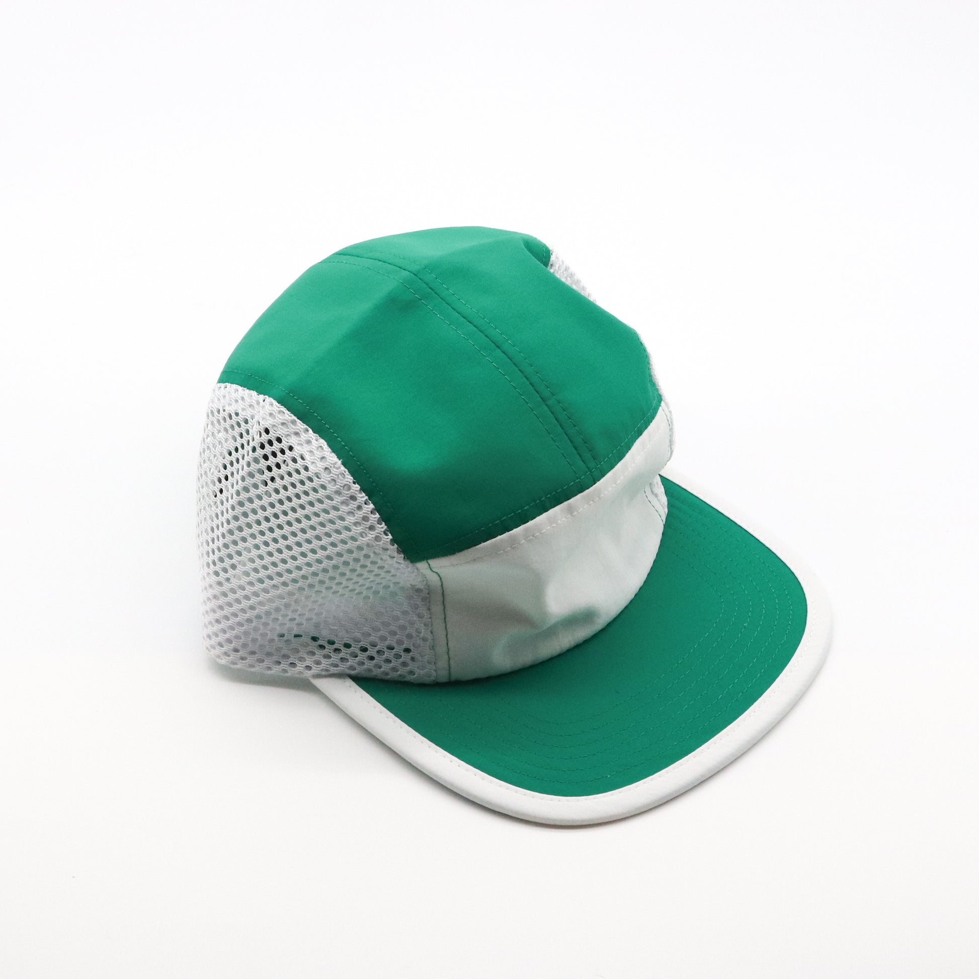 Nylon Camper 5 Panel - Green & White