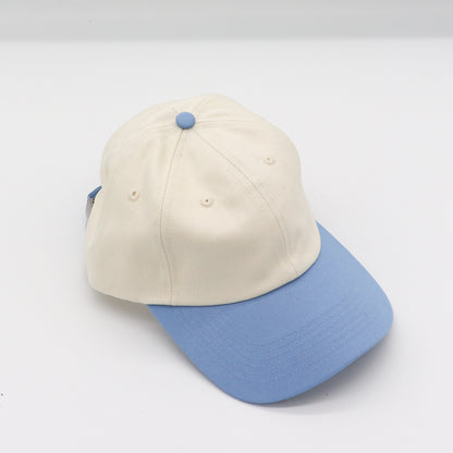 Cotton Two-Tone Dad Hat - Light Blue
