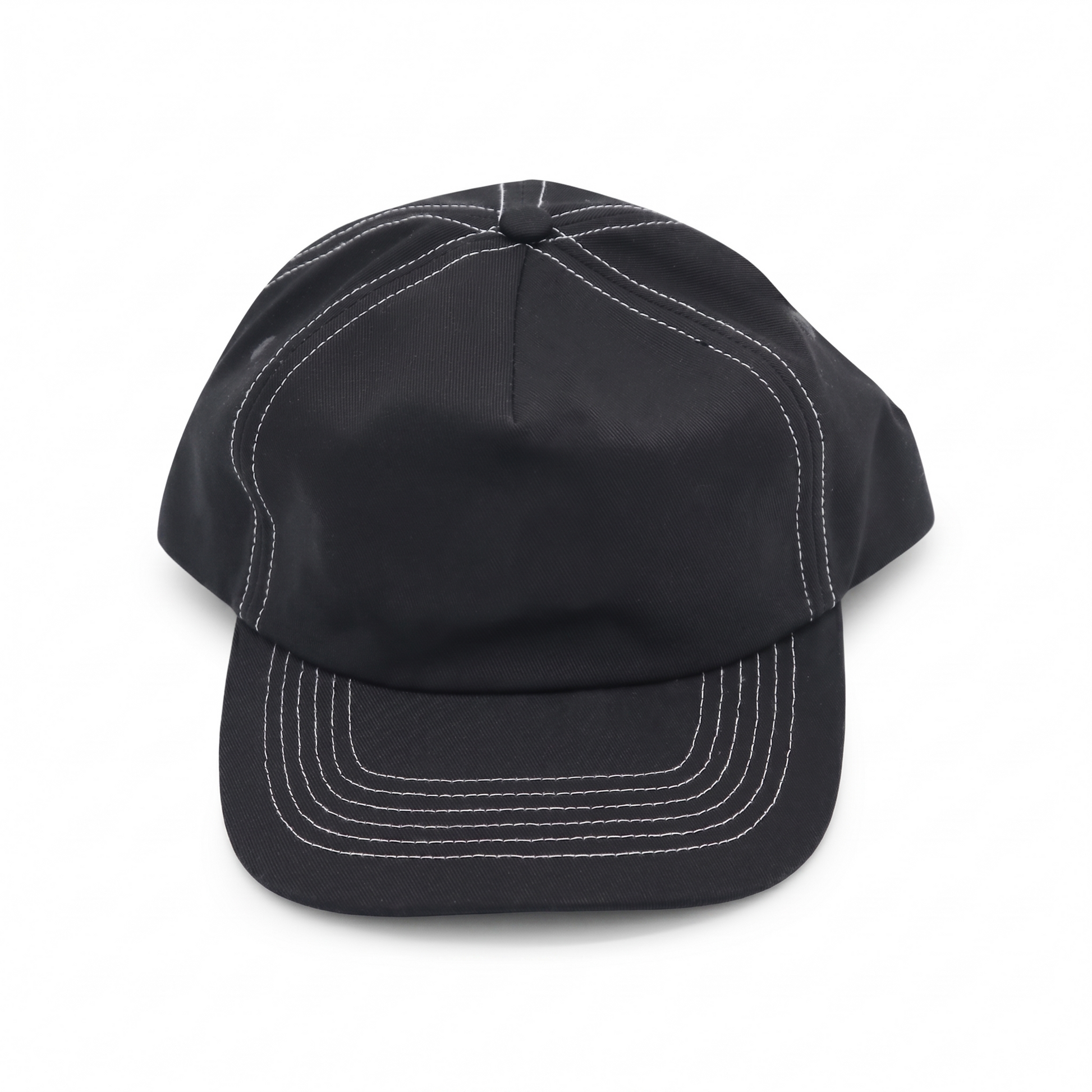 Cotton 5 Panel - Black Contrast Stitched