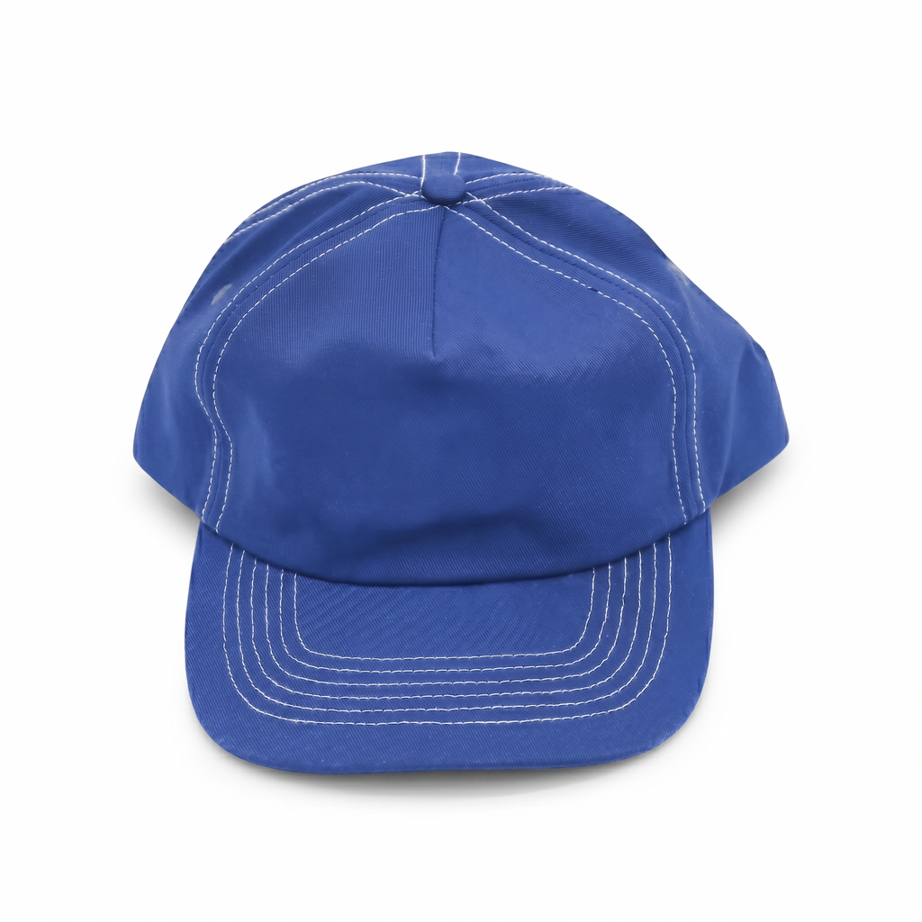Cotton 5 Panel - Royal Blue Contrast Stitched