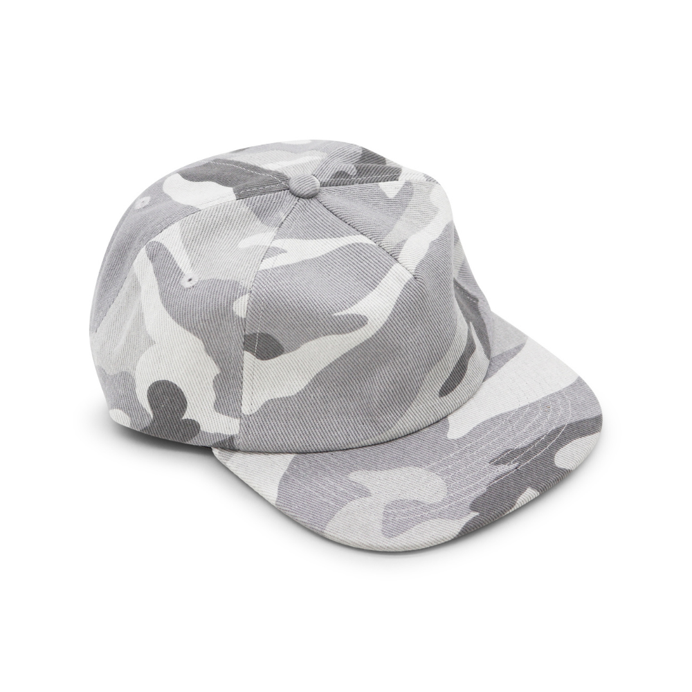 Cotton Camo 5 Panel - Summit - Short Brim