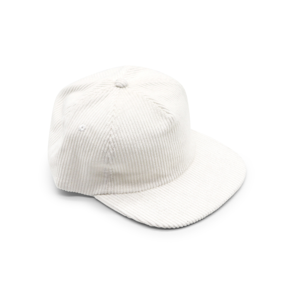 Corduroy 5 Panel - White