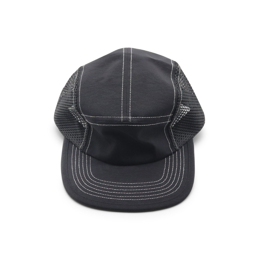 Nylon Camper 5 Panel - Black Contrast Stitch