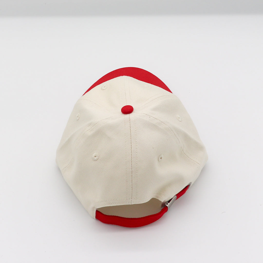 Cotton Two-Tone Dad Hat - Red