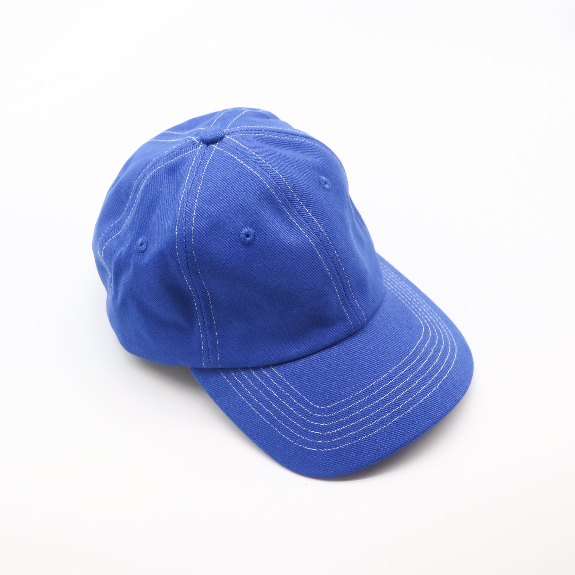 Cotton Dad Hat - Royal Blue Contrast Stitched