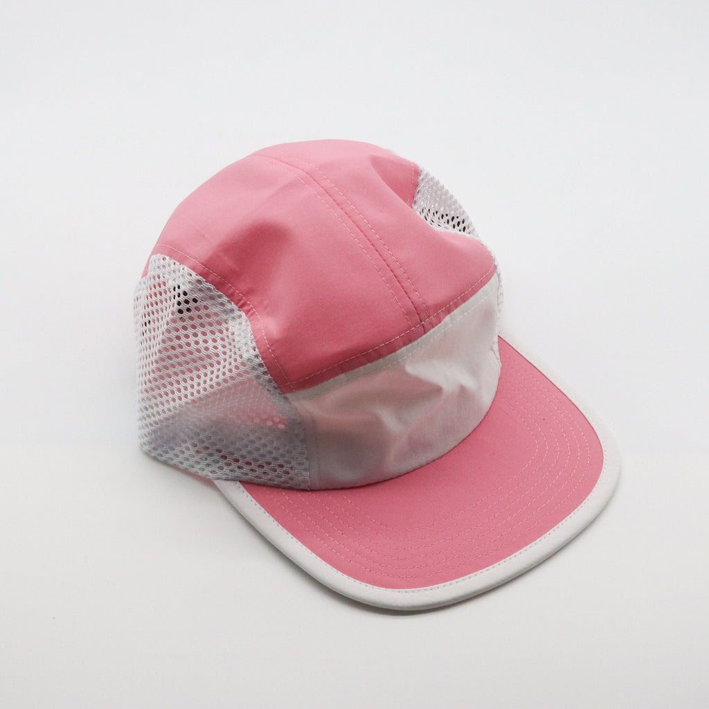 Nylon Camper 5 Panel - Pink & White