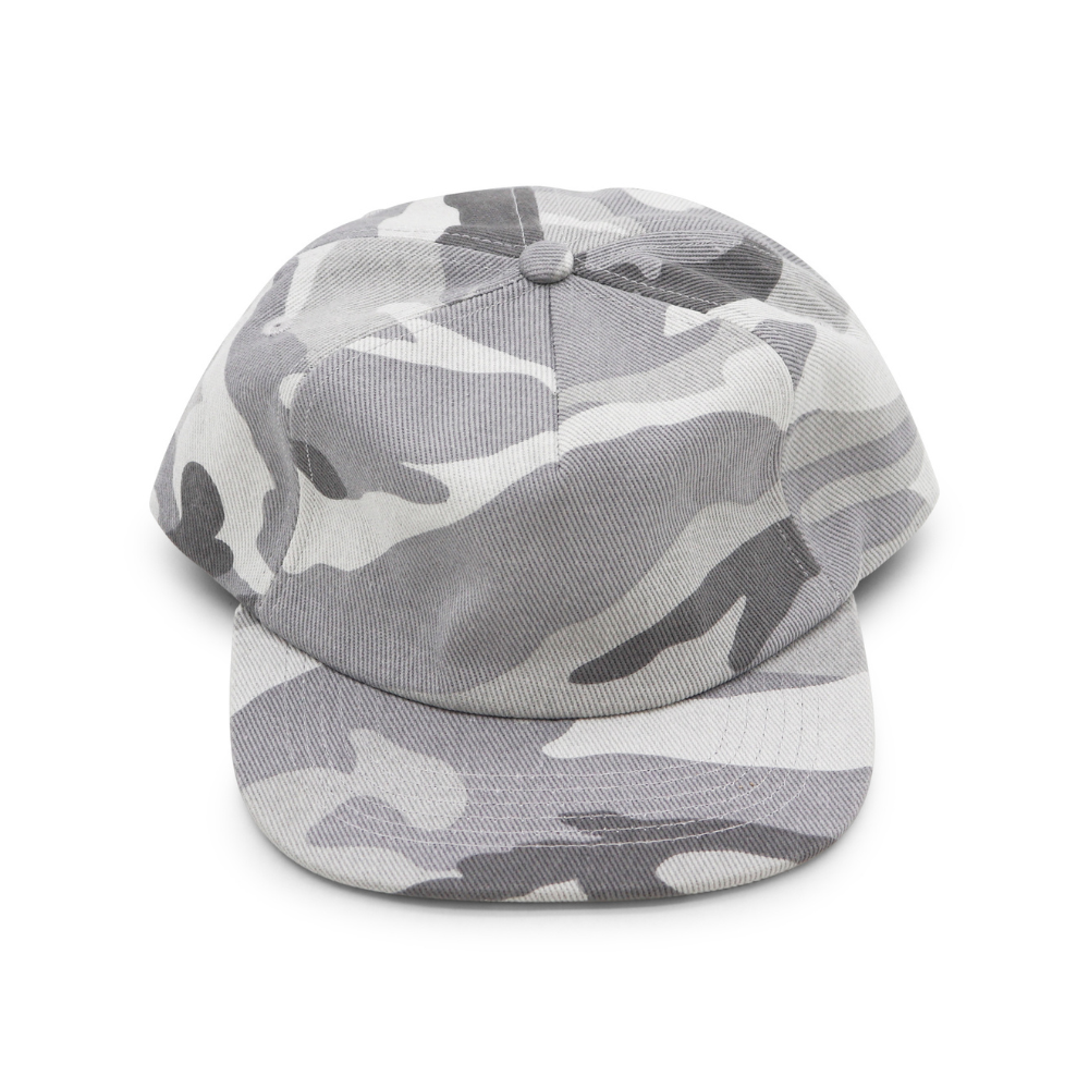 Cotton Camo 5 Panel - Summit - Short Brim