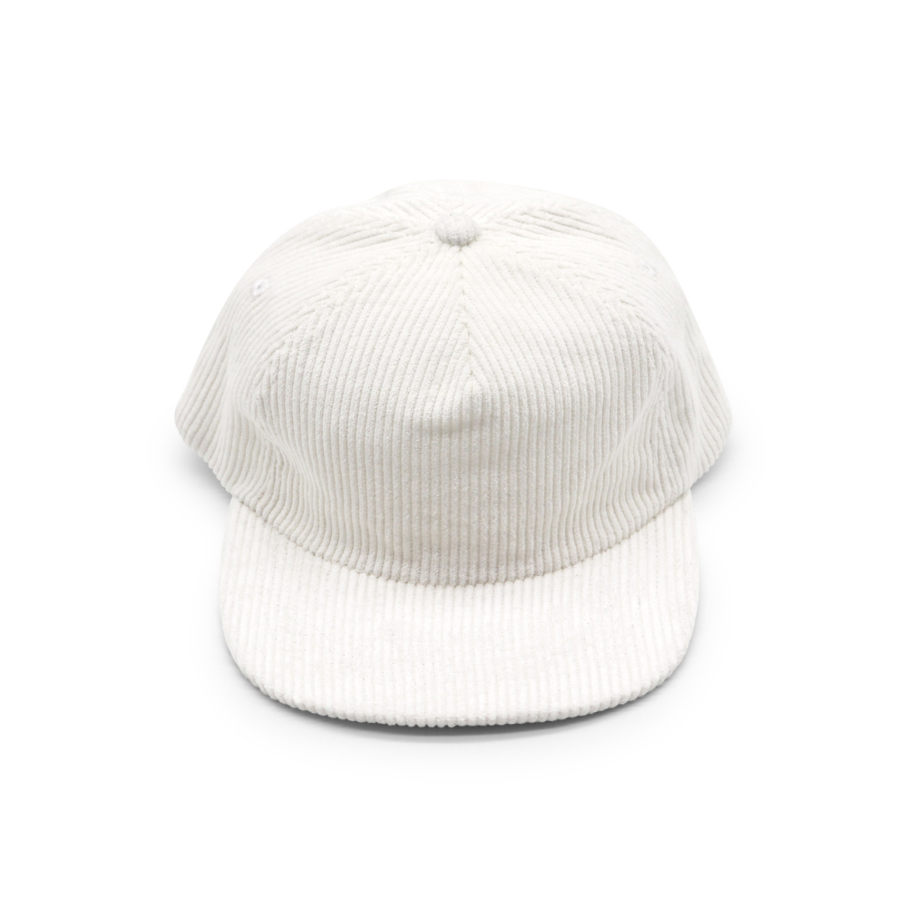Corduroy 5 Panel - White