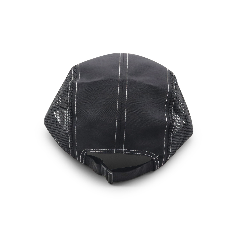 Nylon Camper 5 Panel - Black Contrast Stitch