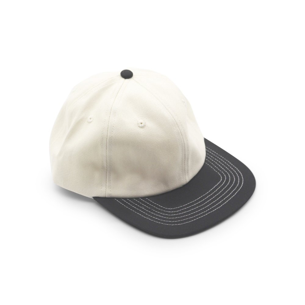 Cotton Two-Tone 6 Panel - Black Contrast Stitched