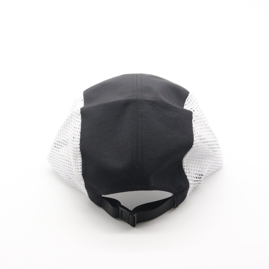 Nylon Camper 5 Panel - White & Black