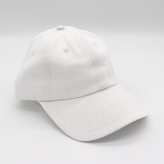 Cotton Dad Hat - White